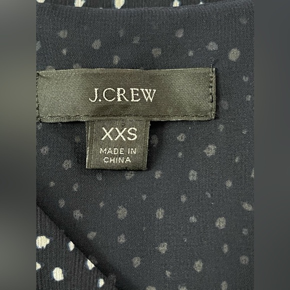 J. Crew Navy & White Polka Dot Skirt & Blouse Set Size XXS - Picture 14 of 15